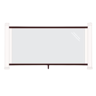 TimberTech Impression Rail Express Glass Panel Kit-Dark Bronze (TT)-6'