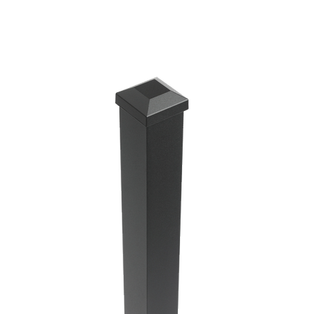 TREX Signature 2.5in Railing Posts-Black Sand-37in-Blank