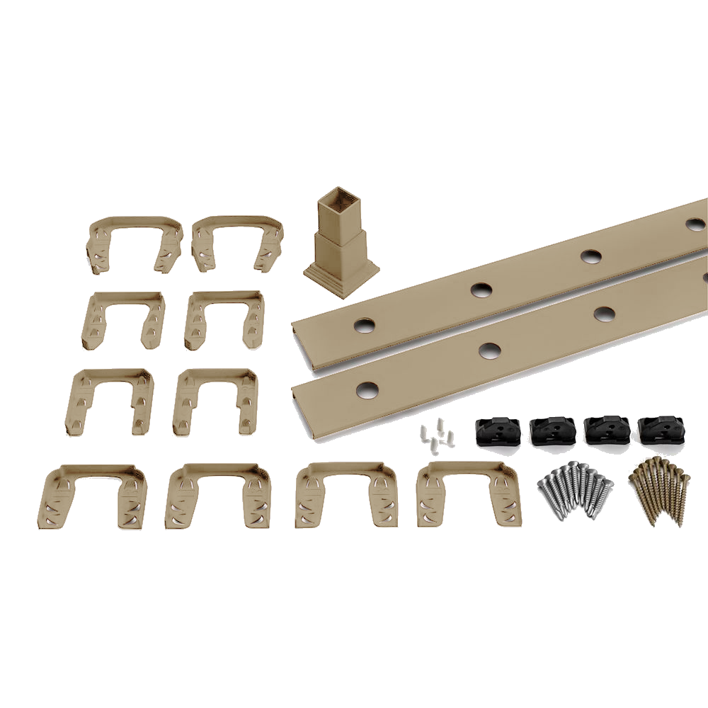 TREX Transcend Railing Infill Kit for Round Aluminum Balusters-Charcoal Black-Stair-72in