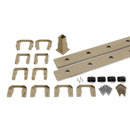 TREX Transcend Railing Infill Kit for Round Aluminum Balusters-Charcoal Black-Stair-72in