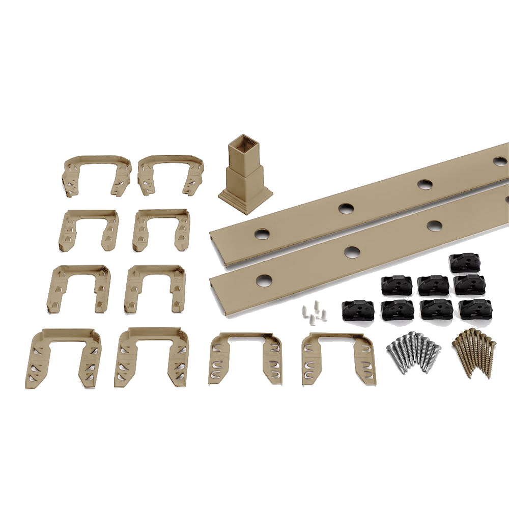 TREX Transcend Railing Infill Kit for Round Aluminum Balusters-Charcoal Black-Stair-96in
