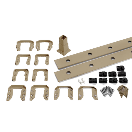 TREX Transcend Railing Infill Kit for Round Aluminum Balusters-Charcoal Black-Stair-96in