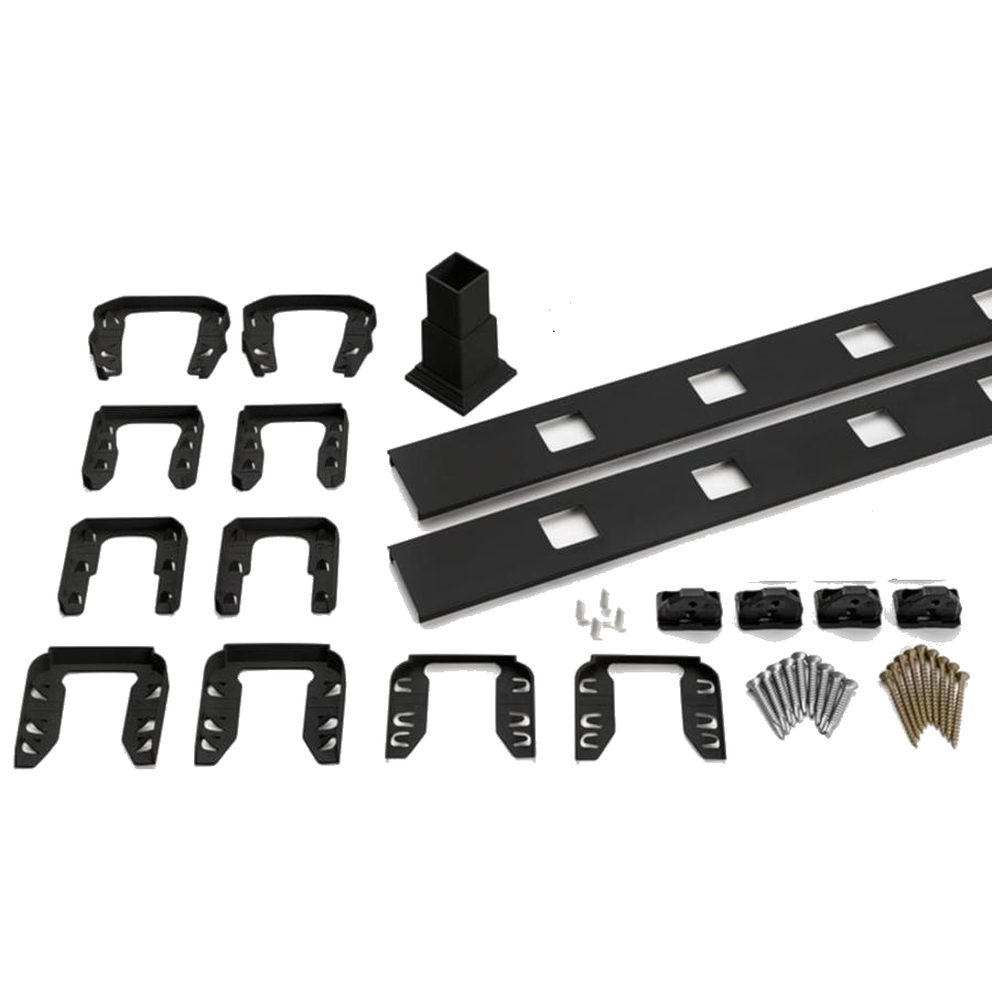 TREX Transcend Railing Infill Kit for Composite Balusters-Charcoal Black-Horizontal-72in