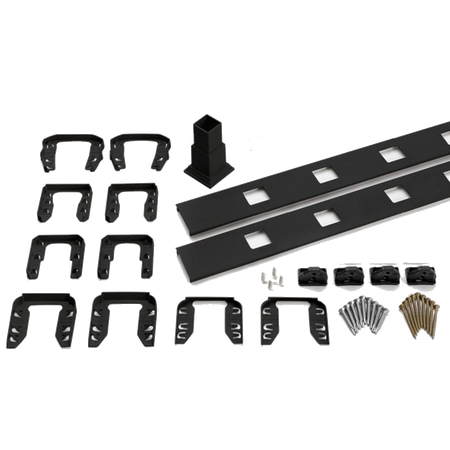 TREX Transcend Railing Infill Kit for Composite Balusters-Charcoal Black-Horizontal-72in