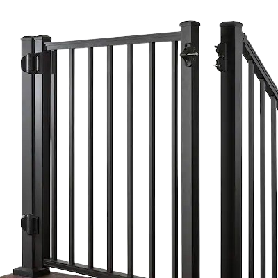 TREX Aluminum Adjustable Gate-Black Sand-36in-Square