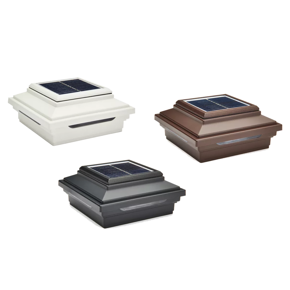 Trex Solar Post Cap Light-Charcoal Black