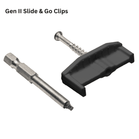 TruNorth decking GEN 2 Slide & Go Clip-Non non-inserted Screws