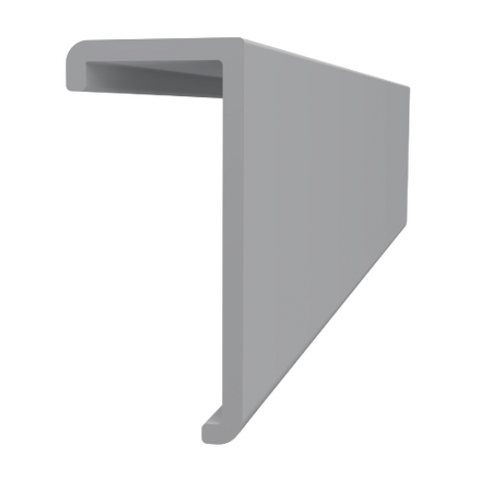 Trusscore SlatWall Top Cap-Gray-8'