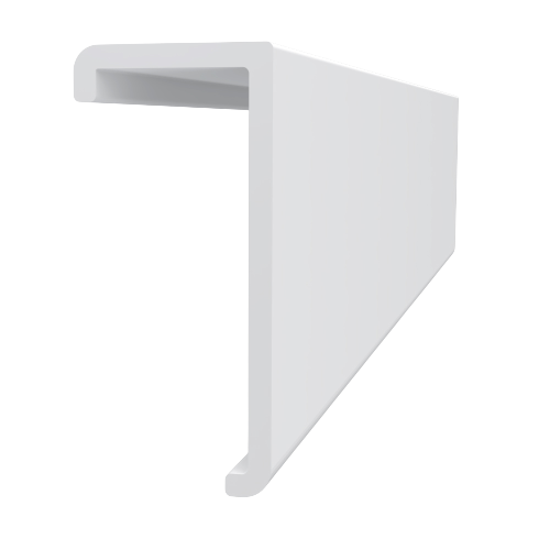Trusscore SlatWall Top Cap-White-8'