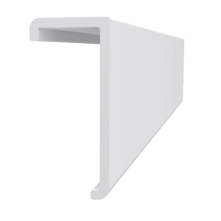 Trusscore SlatWall Top Cap-White-8'
