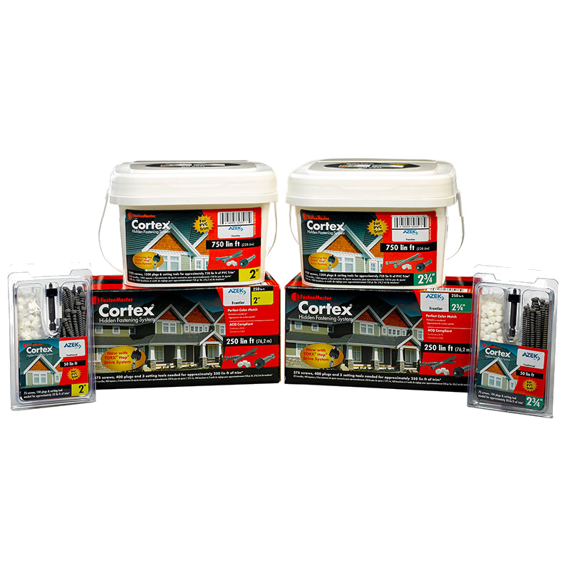 Versatex Cortex Screw & Plugs-Smooth-250 lf.-2in