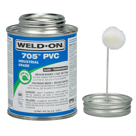 Weld-on PVC adhesives-White-5 oz