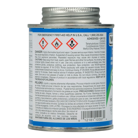 Weld-on PVC adhesives-Clear-4 oz