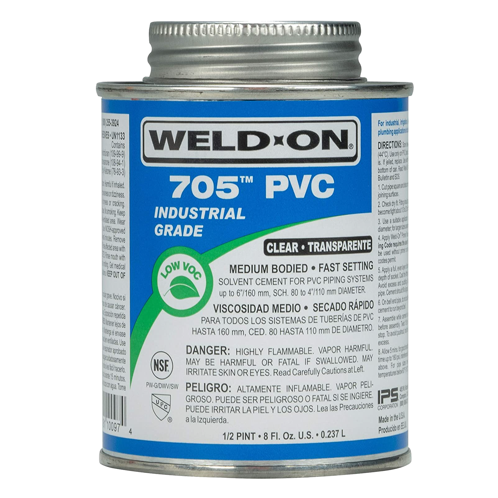 Weld-on PVC adhesives-White-32 oz