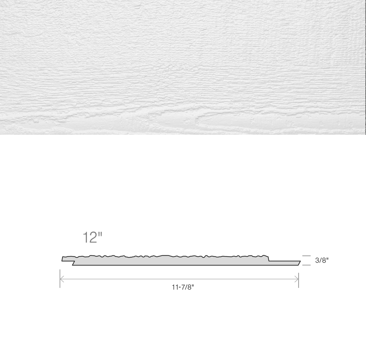 Maibec CanExel Board & Batten Engineered Siding in White-Batten