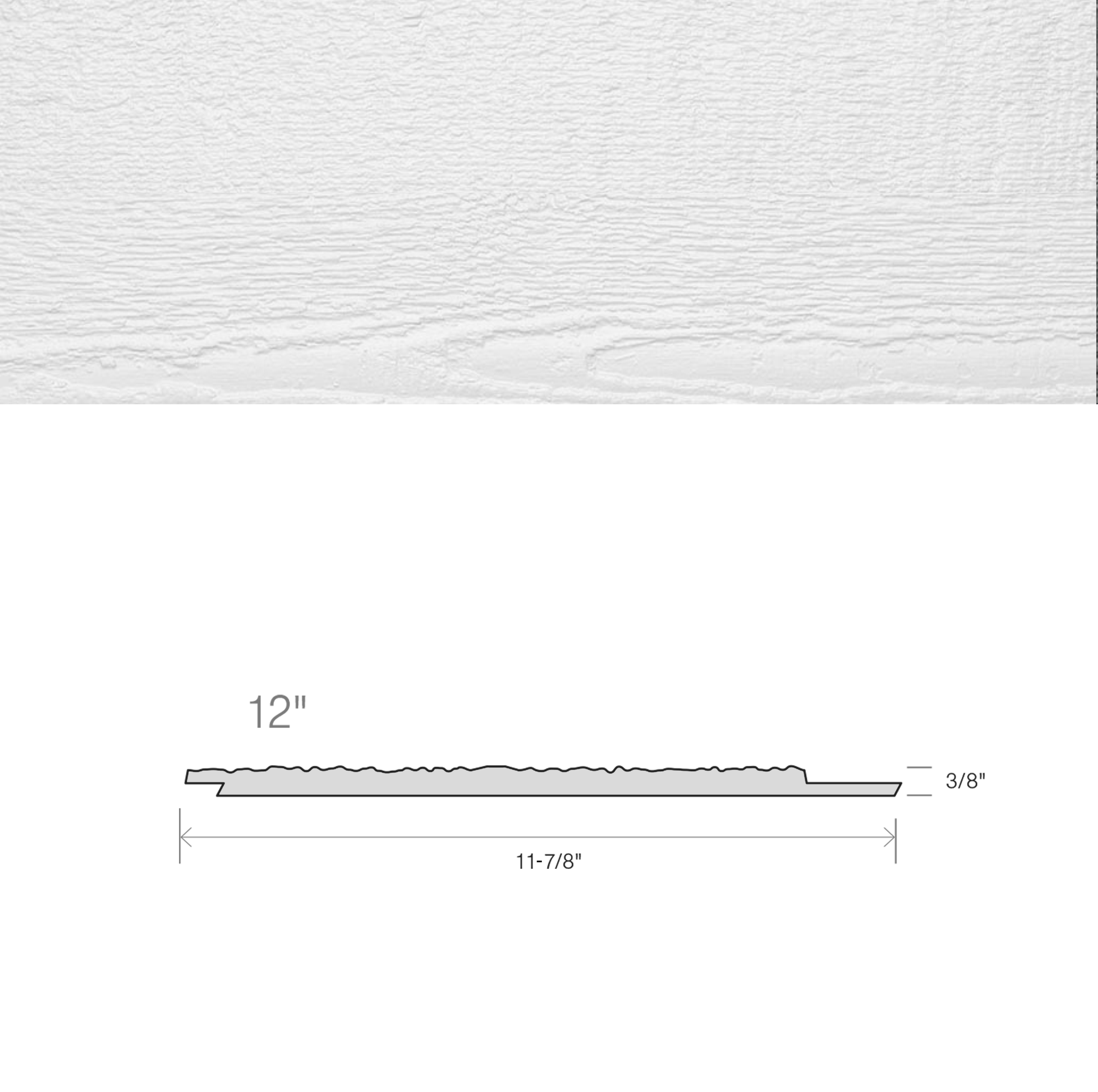 Maibec CanExel Board & Batten Engineered Siding in White-Batten
