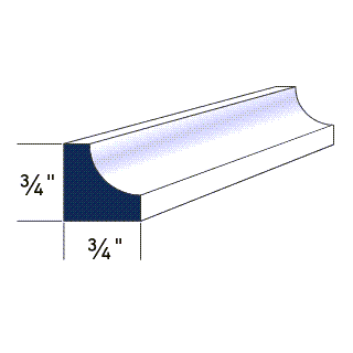 Azek Exterior Scotia Mould – DeckMart Building Supplies