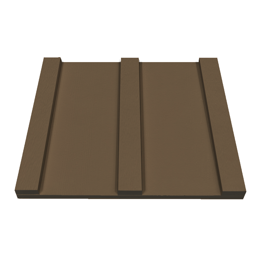 St-Laurent Board & Batten Siding in Bark-12 Plank-Smooth