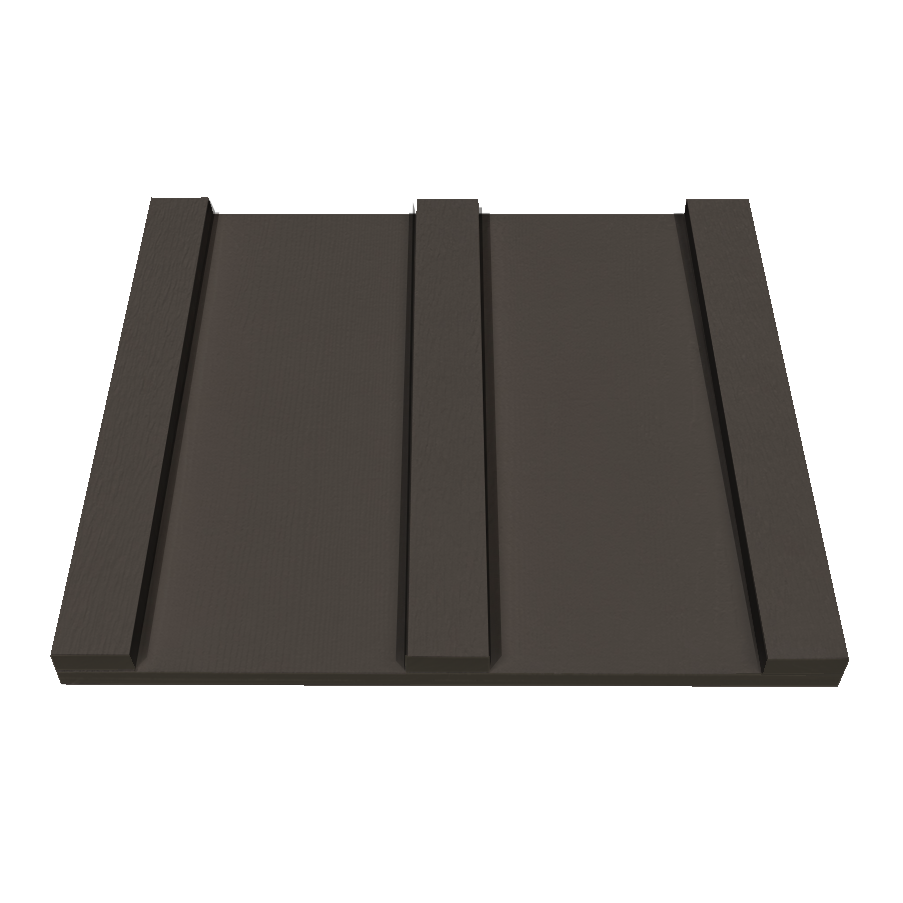 St-Laurent Board & Batten Siding in Charcoal-12 Plank-Smooth