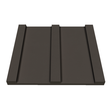 St-Laurent Board & Batten Siding in Charcoal-12 Plank-Smooth