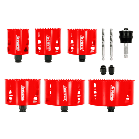 Diablo General Purpose Bi-Metal Hole Saw Set-11 pc Bi-Metal Hole Saw Set