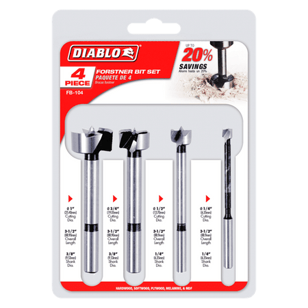 Diablo Forstner Bit Set for Wood-16 pc Forstner Bit Set For Wood