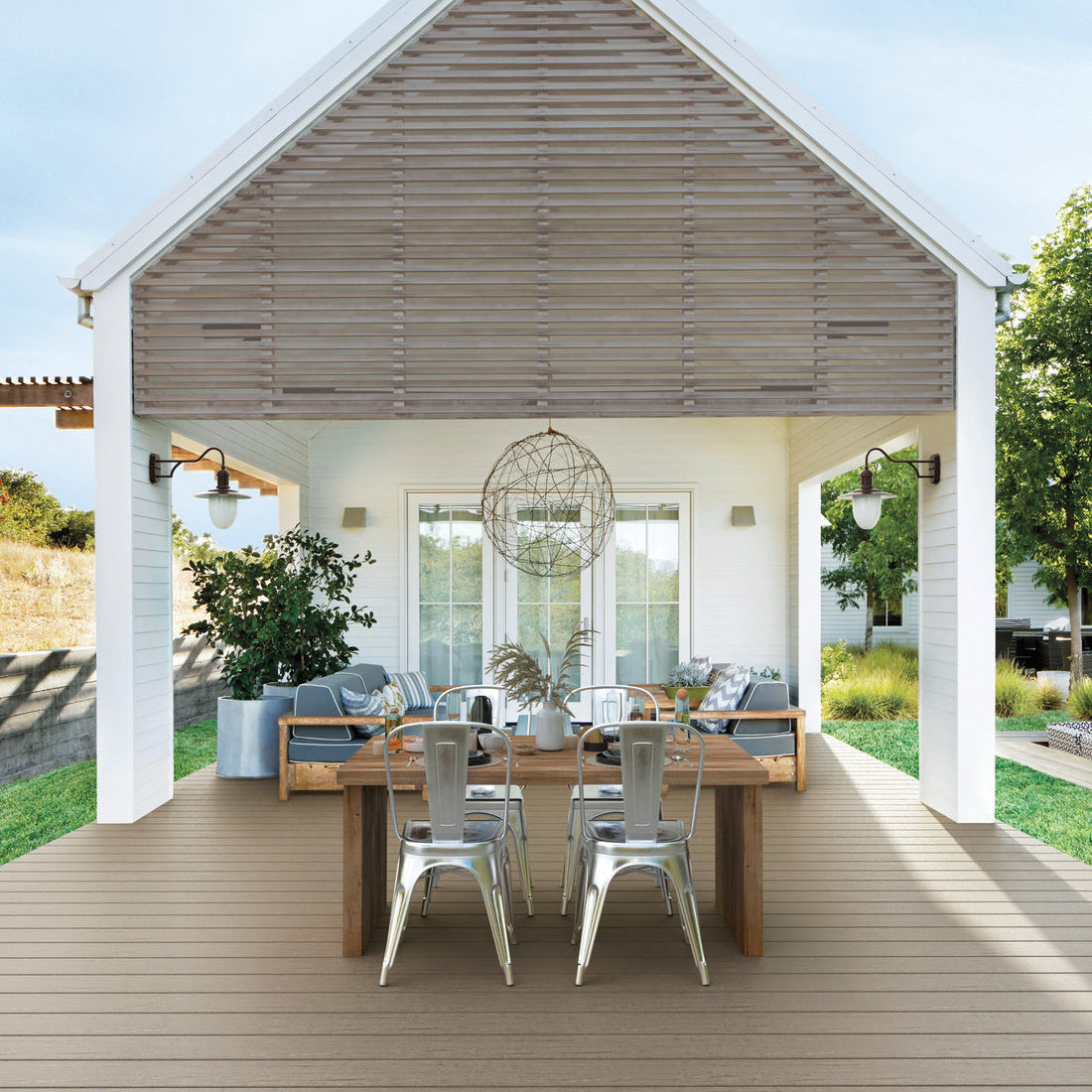 Fiberon Decking 1 foot Shaded Cay Sample