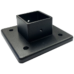 Fortress ATHENS 2in Post Base Adapter-Gloss Black