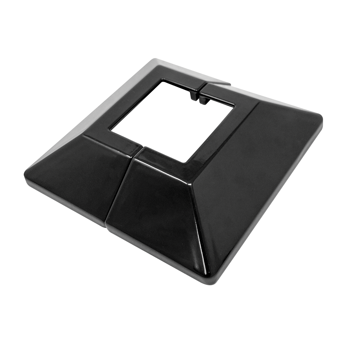 Fortress Fence Post 5in Base cover (2 pcs)-Gloss Black