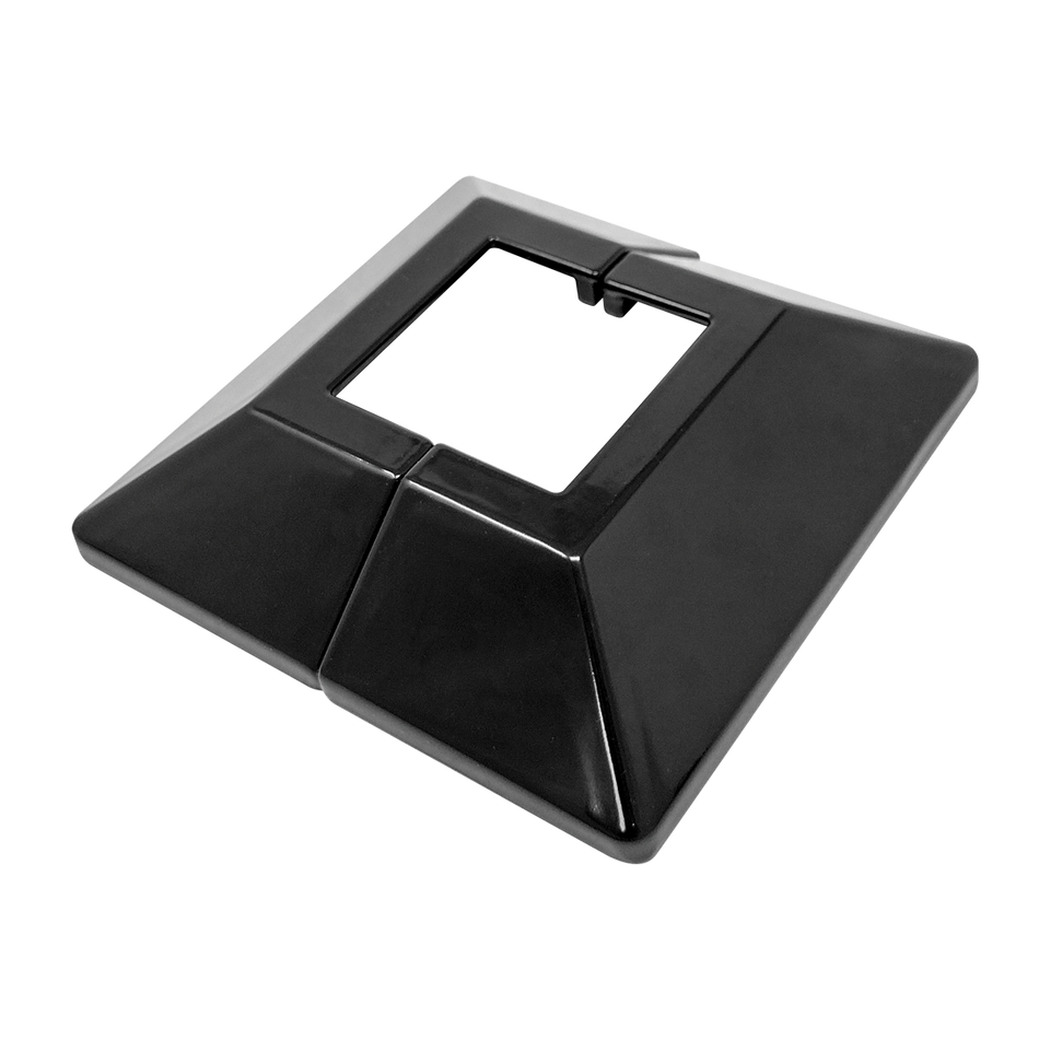 Fortress Fence Post 5in Base cover (2 pcs)-Gloss Black