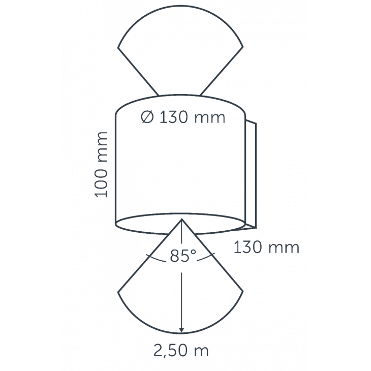 in-lite Halo up-down dark 100-230V