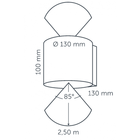 in-lite Halo up-down dark 100-230V