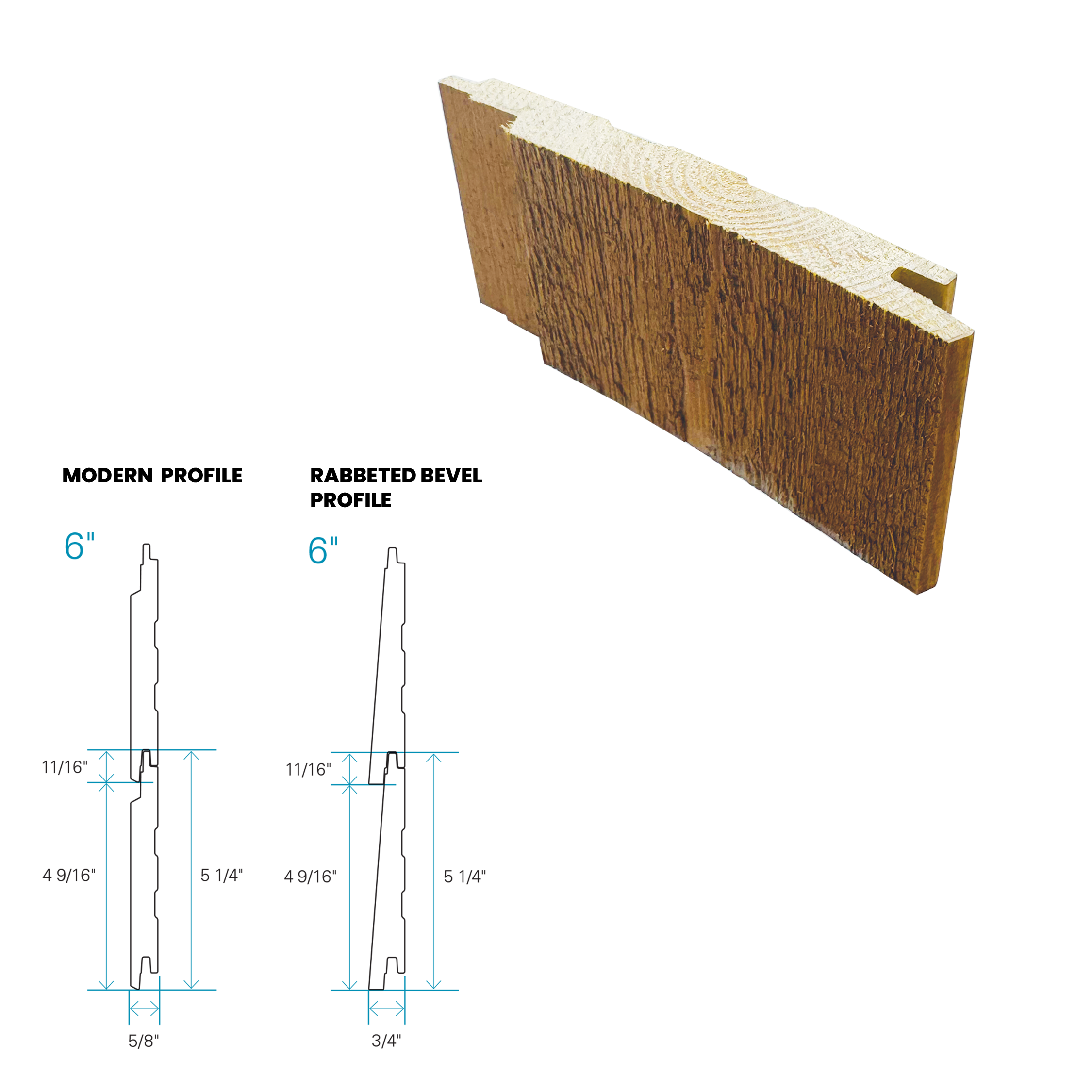 Maibec Siding EM+ Modern/Textured 052 - Algonquin Amber 1 foot Sample