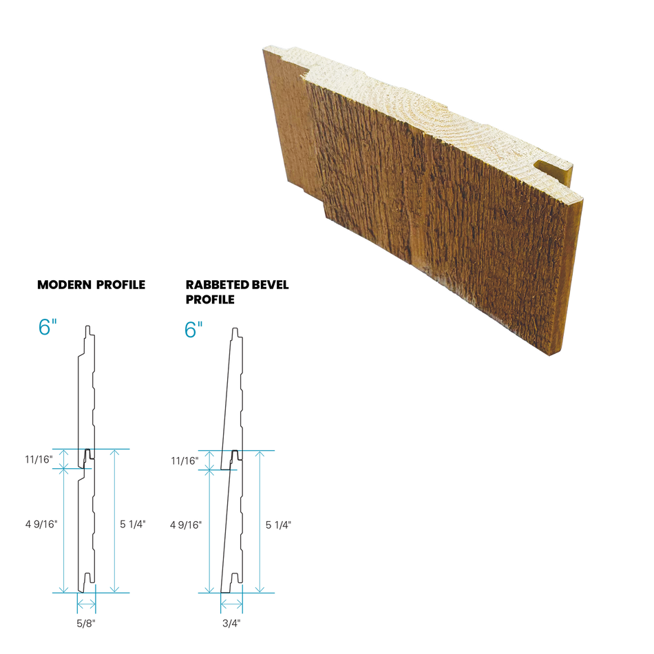 Maibec Siding EM+ Modern/Textured 052 - Algonquin Amber 1 foot Sample