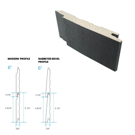 Maibec Siding EM+ Modern/Textured 058 - Coastal Charcoal 1 foot Sample