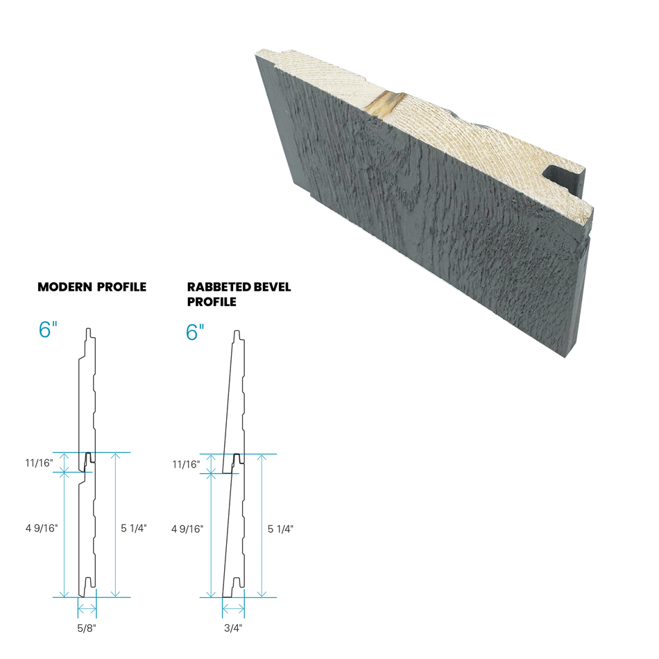 Maibec Siding EM+ Rabbeted/Textured 014 - Lamosite 1 foot Sample