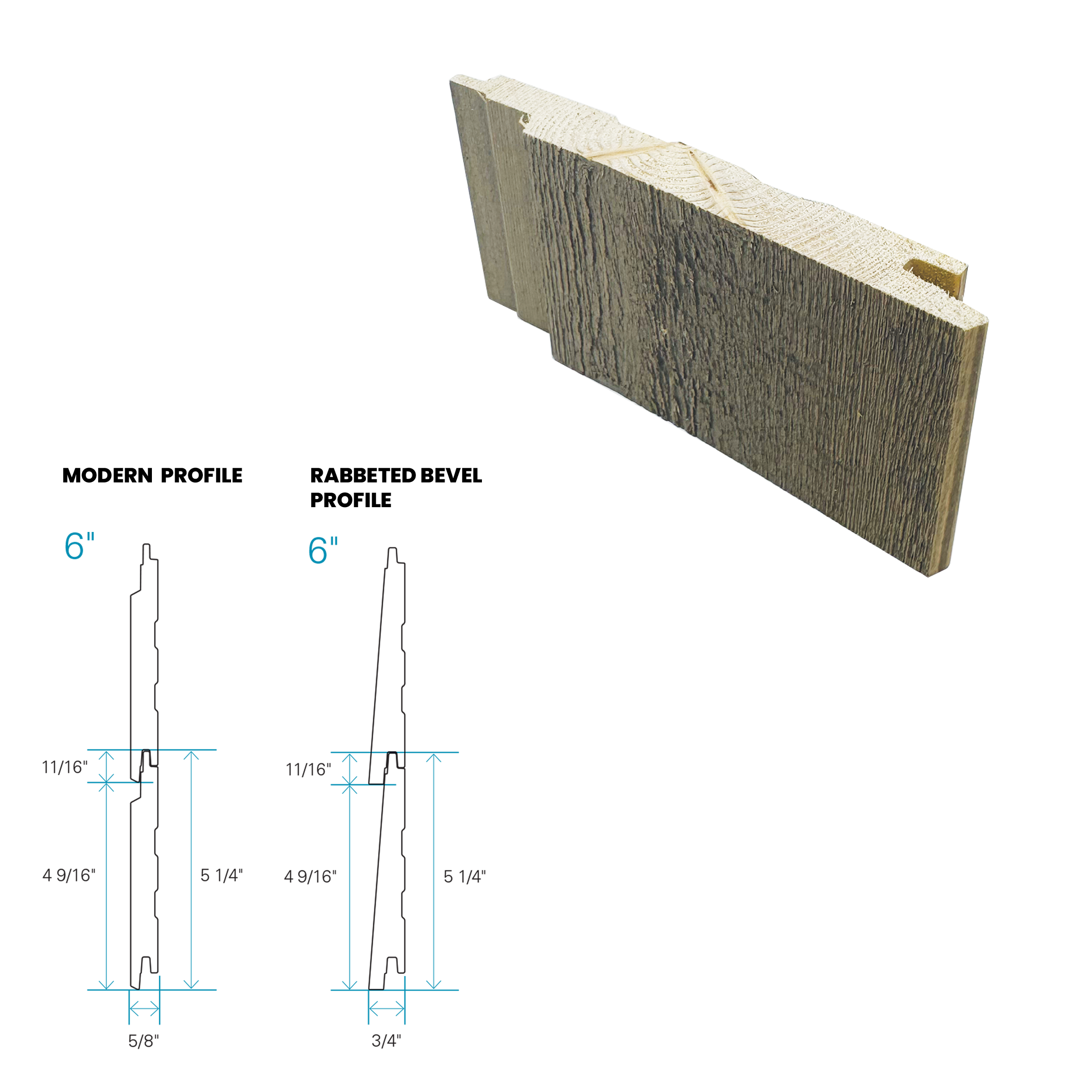 Maibec Siding EM+ Modern/Textured 062 - Meadow Greige 1 foot Sample