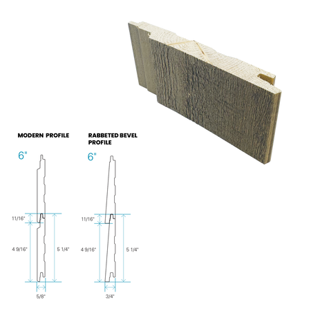 Maibec Siding EM+ Modern/Textured 062 - Meadow Greige 1 foot Sample