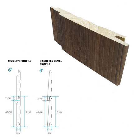 Maibec Siding EM+ Modern/Brushed 053 - Muskoka Brown 1 foot Sample-Default Title