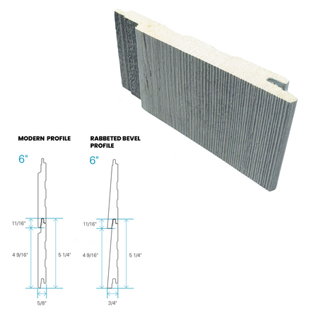 Maibec Siding EM+ Modern/Brushed 059 - Ocean Spray Silver 1 foot Sample-Default Title