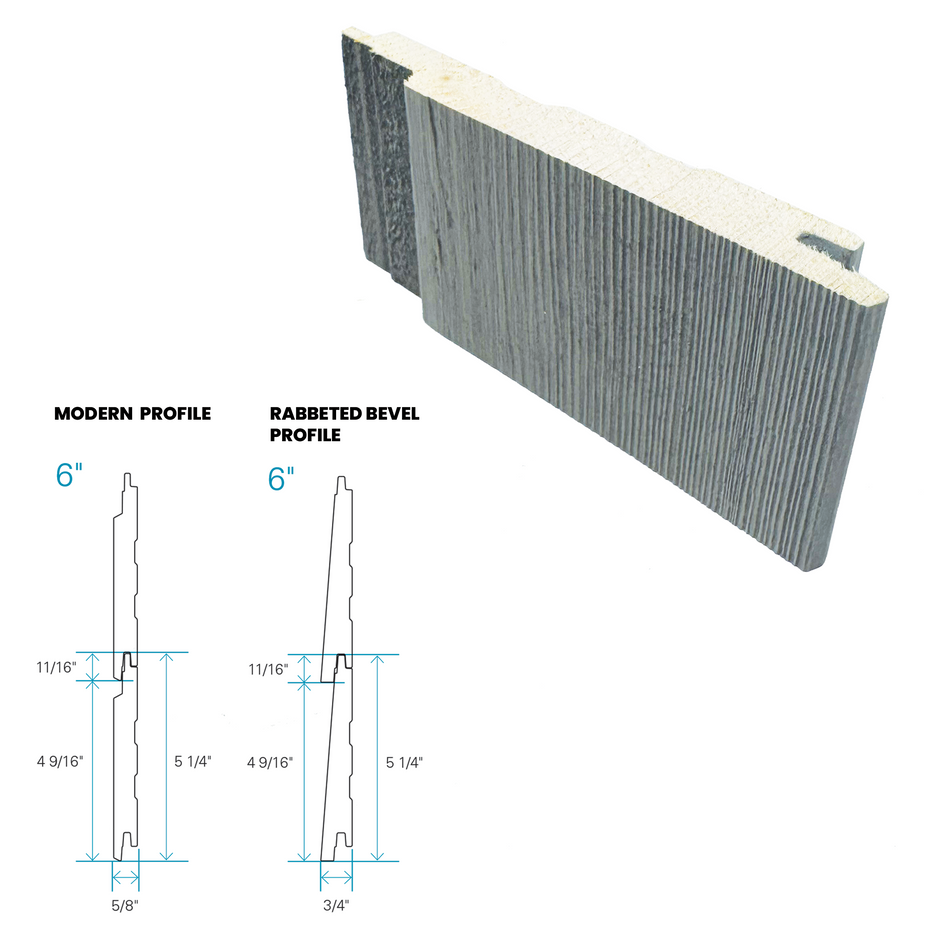 Maibec Siding EM+ Modern/Brushed 059 - Ocean Spray Silver 1 foot Sample-Default Title