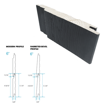 Maibec Siding EM+ Modern/Brushed 399 - Black 1 foot Sample-Default Title