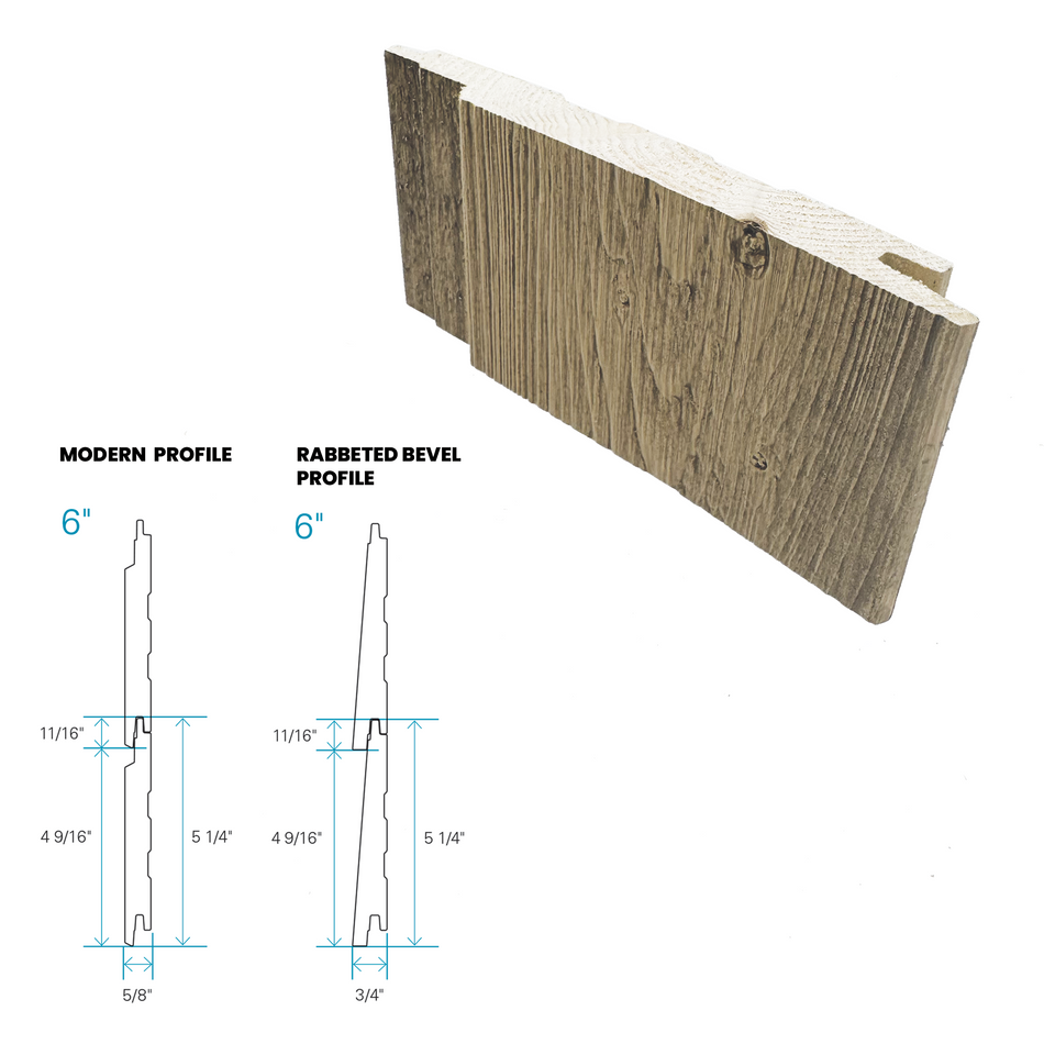 Maibec Siding EM+ Modern/Brushed 062 - Meadow Greige 1 foot Sample-Default Title