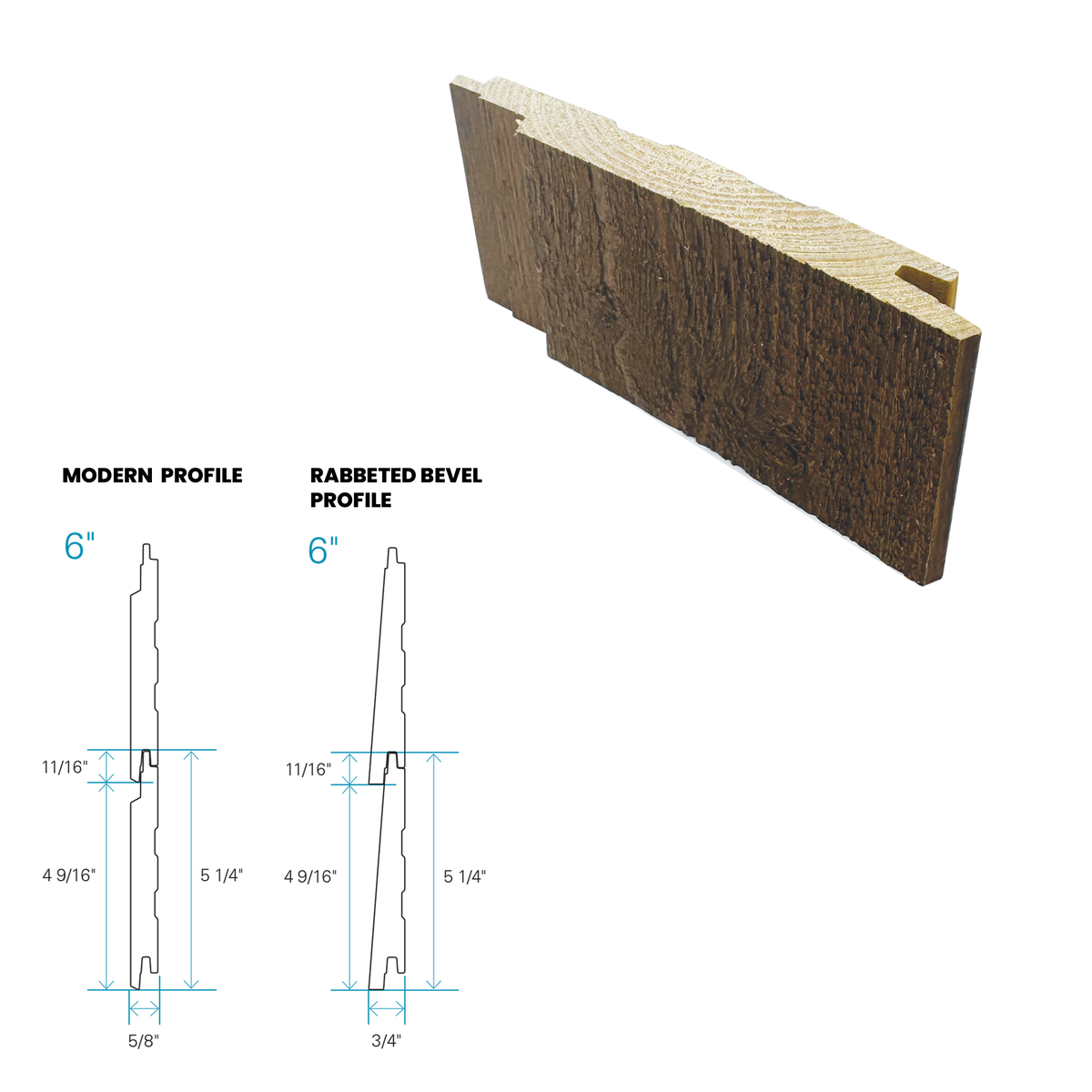 Maibec Siding EM+ Modern/Textured 053 - Muskoka Brown 1 foot Sample