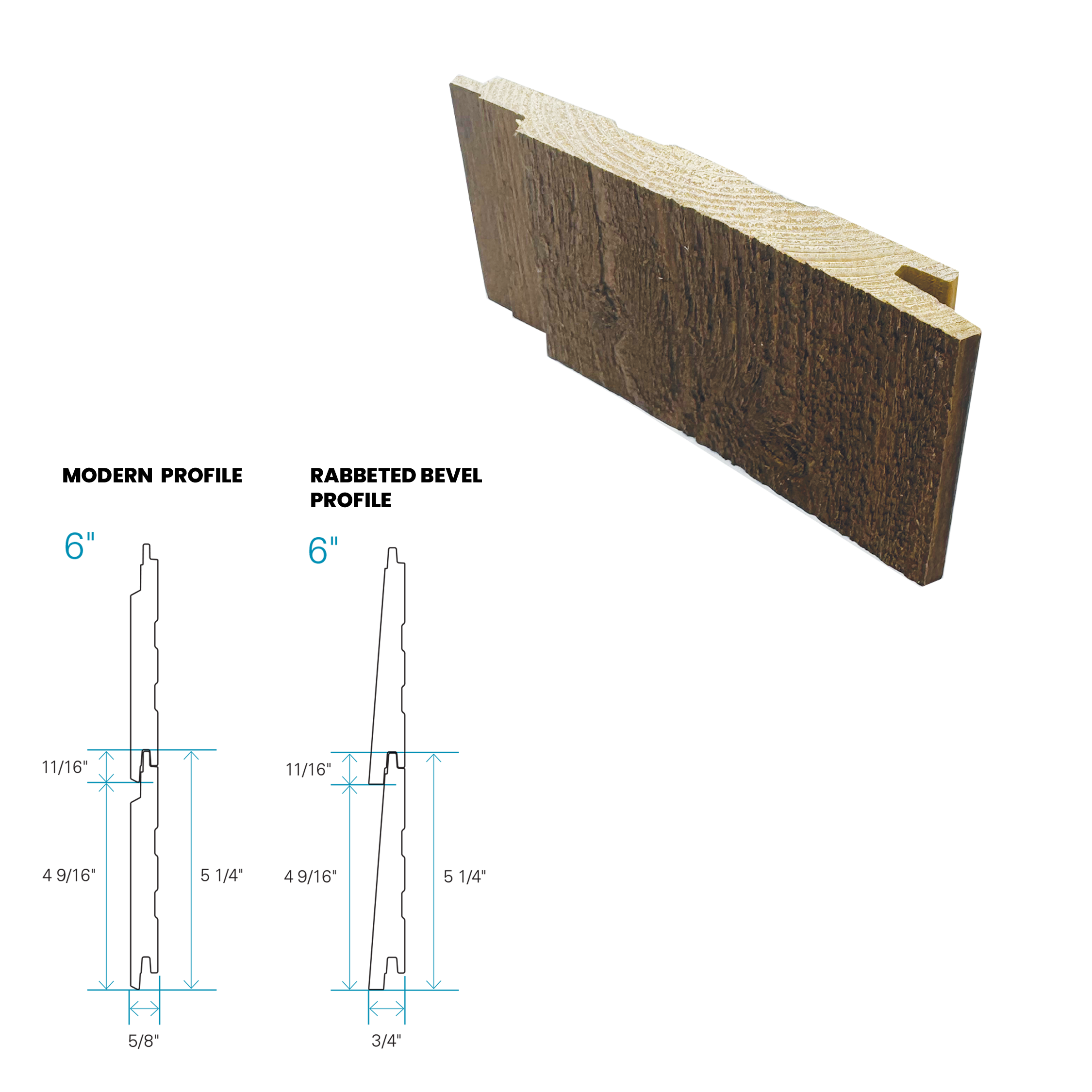 Maibec Siding EM+ Modern/Textured 053 - Muskoka Brown 1 foot Sample