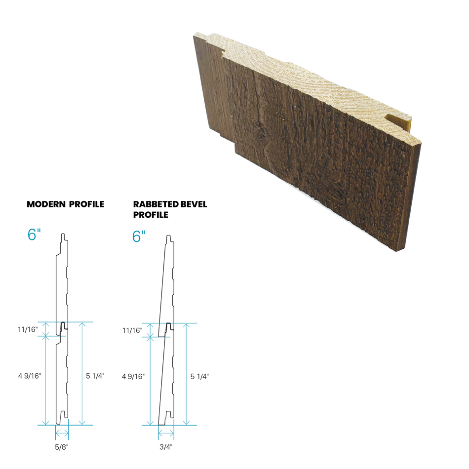 Maibec Siding EM+ Modern/Textured 053 - Muskoka Brown 1 foot Sample