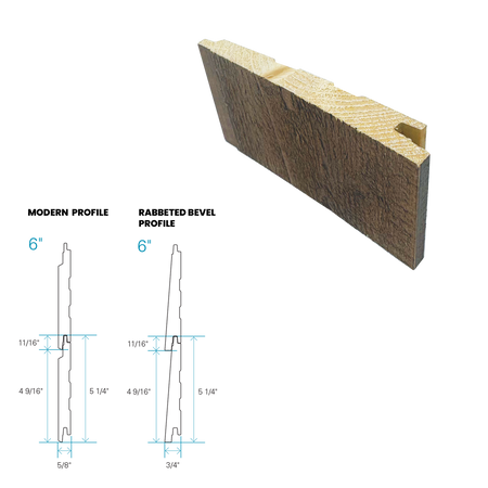 Maibec Siding EM+ Rabbeted/Textured 053 - Muskoka Brown 1 foot Sample