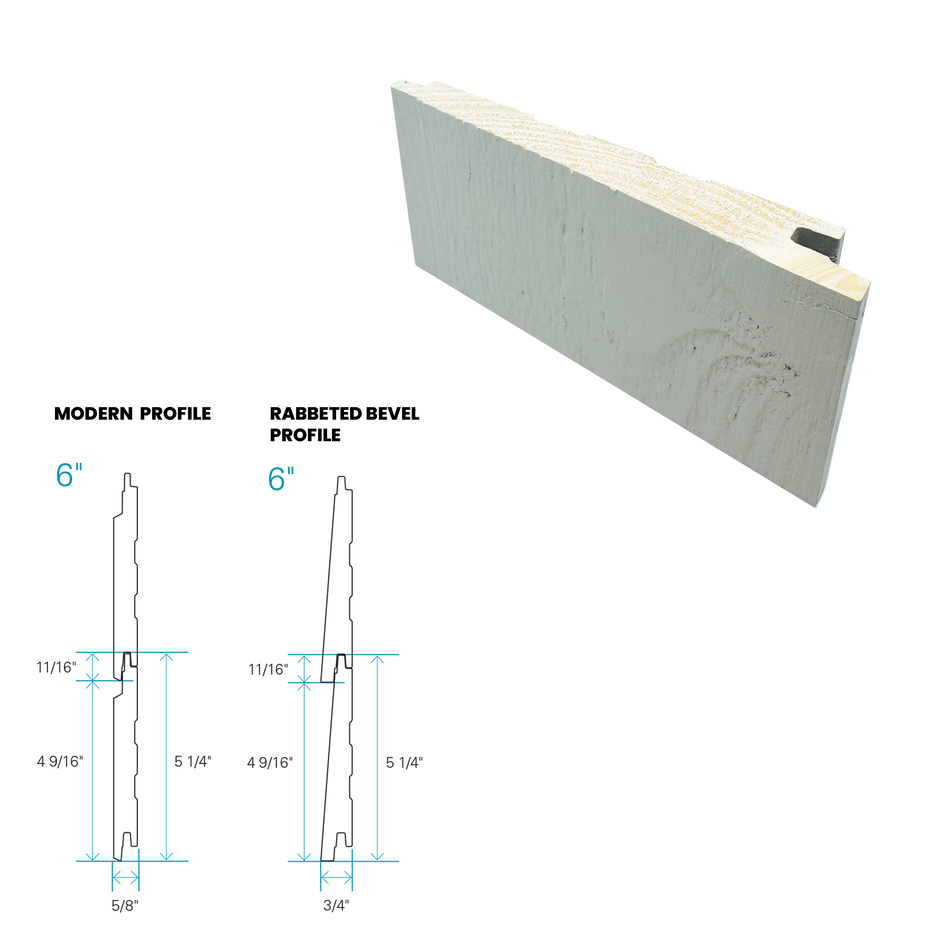 Maibec Siding EM+ Rabbeted/Brushed 010 - Ocean Grey 1 foot Sample