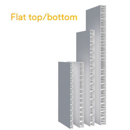 Trusscore NorLock Flat top/bottom Panel-7/8in-20in-21ft