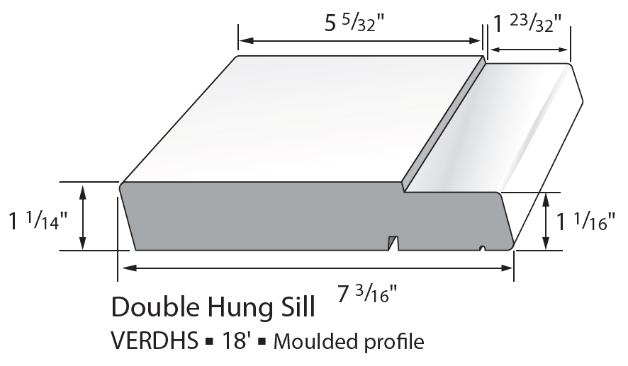 Versatex Double Hung Sill
